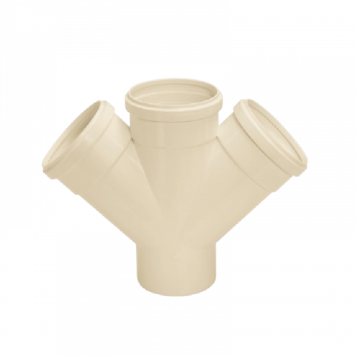 Junção Dupla 75mm para Esgoto Série Normal Amanco 11693