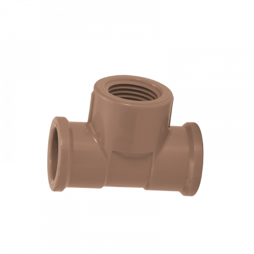 Tê Misto 25mmx3/4'' Marrom Soldável Amanco 11848