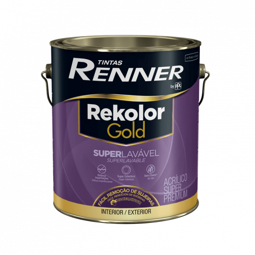 Tinta Acrílica Rekolor Gold Superlavável Branco 3,2L - Renner