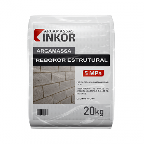 Argamassa Rebokor Estrutural 20kg Inkor