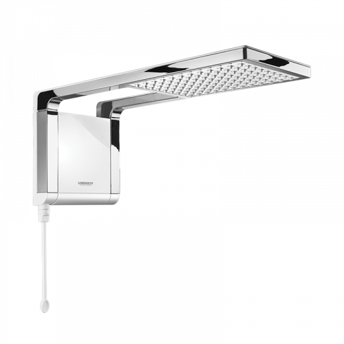 Chuveiro Acqua Storm Ultra Lorenzetti Branco e Cromado 127V 5500W