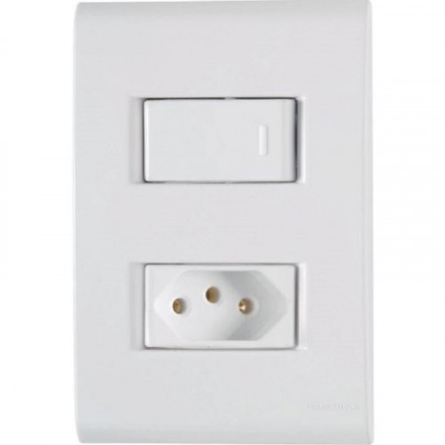 Interruptor Liz 1tc Simples+Tda 10A 4x2 Tramontina