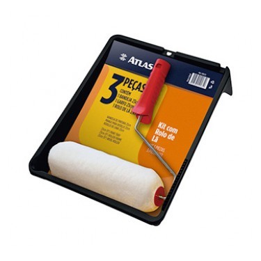 Kit Atlas 3pçs Garfo+Rolo de lâ 23cm + band 428/22