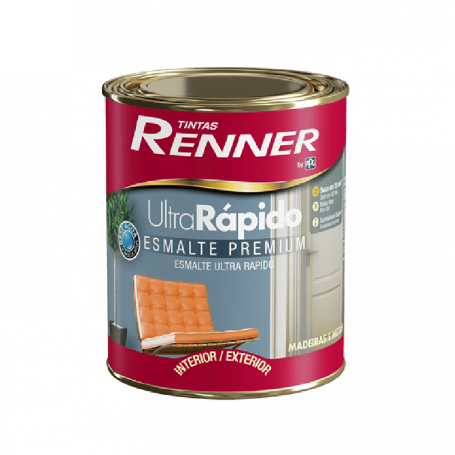 Tinta Esmalte Ultra Rápido Ab Branco 900ml - Renner