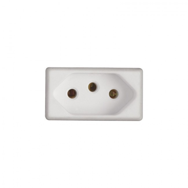 Módulo Tomada 2P+T 10A 250V Branco Tramontina
