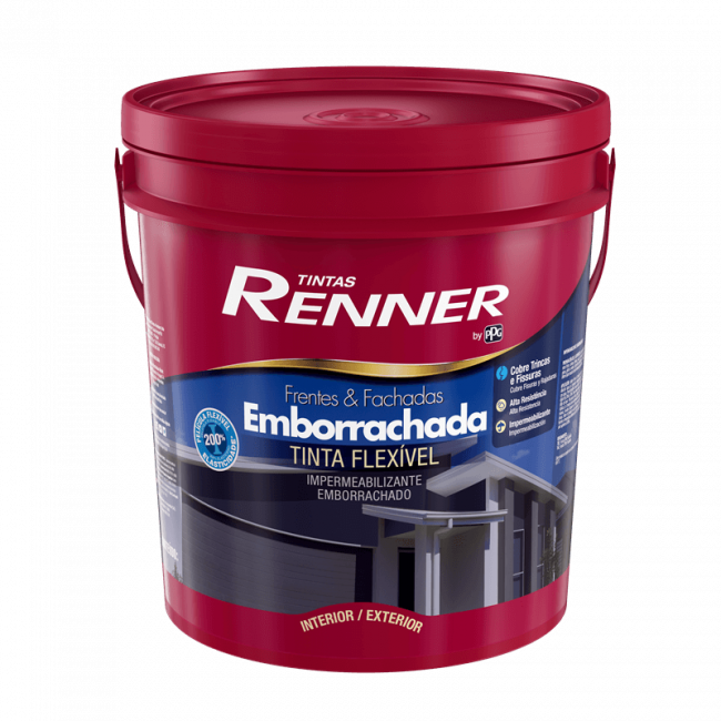 Tinta Impermeabilizante Frentes e Fachadas Emborrachada Fsc Branco 18L - Renner