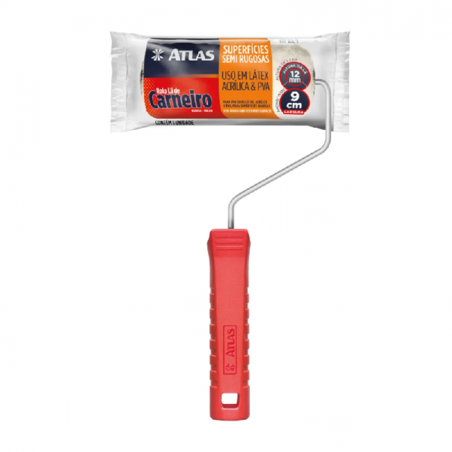 Rolo de Pintura Lã de Carneiro 328/9 9cm Atlas