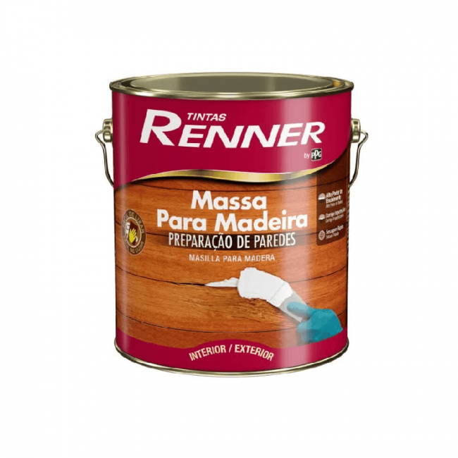 Massa para Madeira 3,6L Branca - Renner