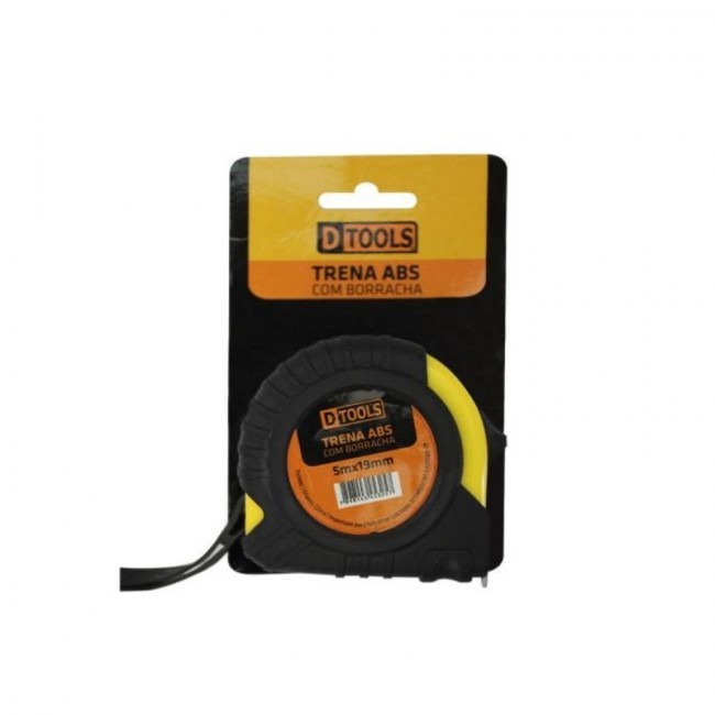 Trena ABS com Borracha 5m x 19mm Dtools