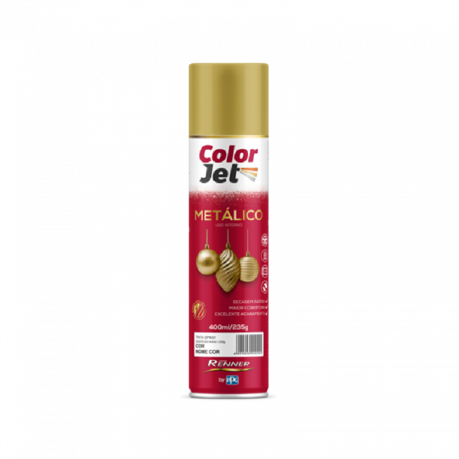 Spray Color Jet Metálico 400ml - Renner