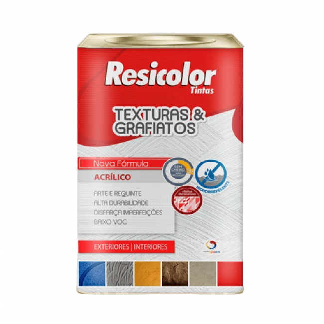Textura Acrílica Branca Resicolor 18L