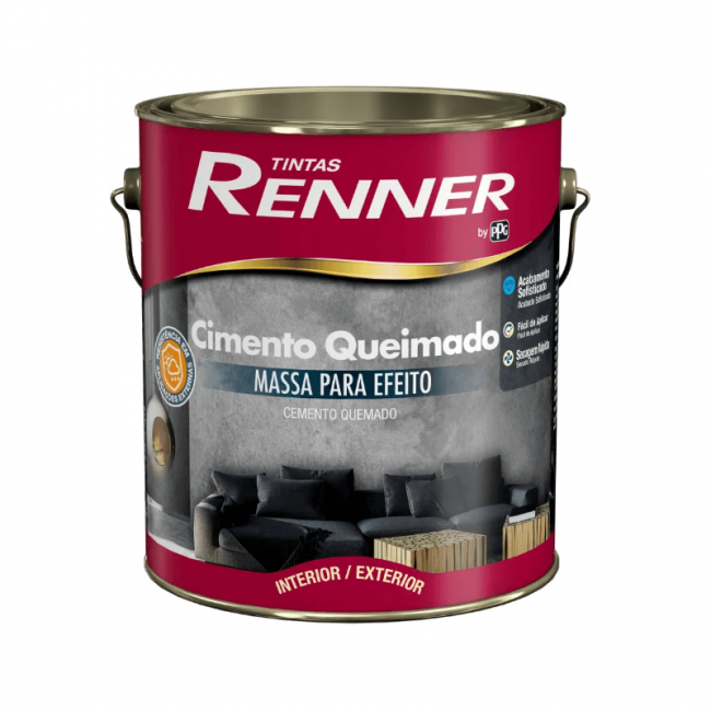 Massa Cimento Queimado Terra Molhada 5kg - Renner