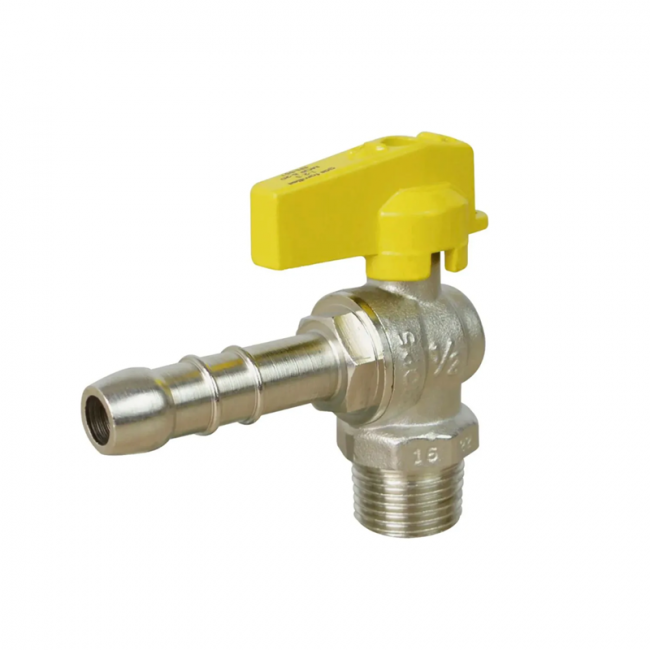 Válvula Angular com Bico para Mangueira de Gás Natural 1/2"x13mm Amanco 99446