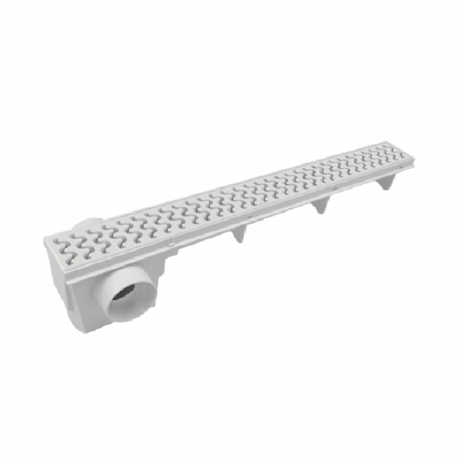 Ralo Linear Sifonado com Grelha 70cm Branco Amanco 21492