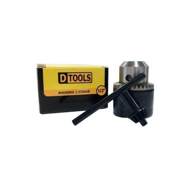Mandril com Chave 1/2" Dtools
