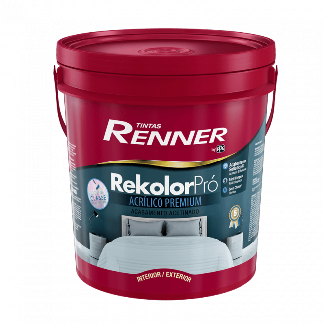 Tinta RekolorPró Acetinada Branca 18L - Renner