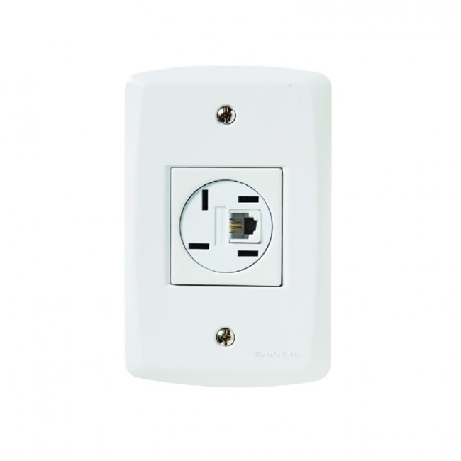 Tomada Telefone 4P RJ11 4x2 Tramontina Lux²