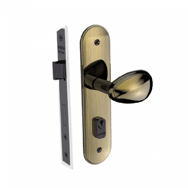 Fechadura Interna Bora Antique Brass Soprano