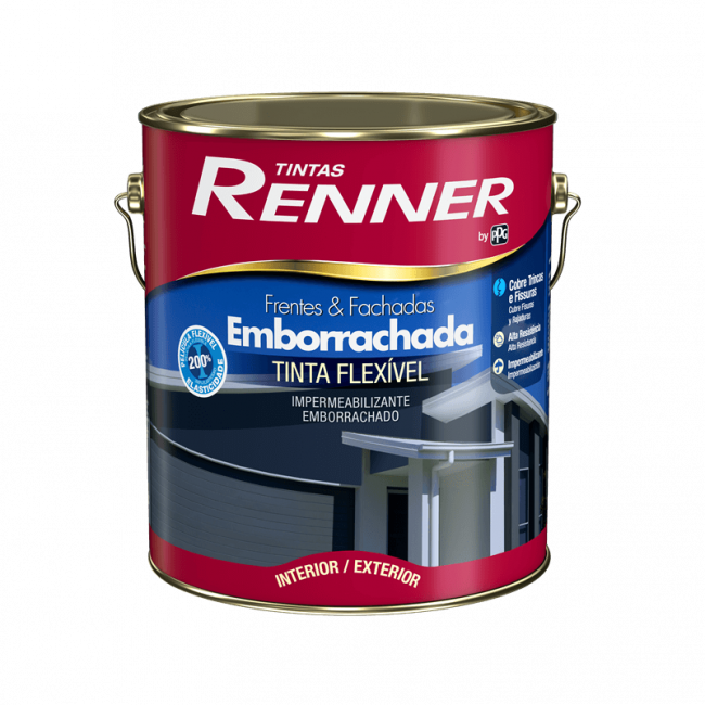 Tinta Impermeabilizante Frentes e Fachadas Emborrachada Fsc Branco 3,6L - Renner