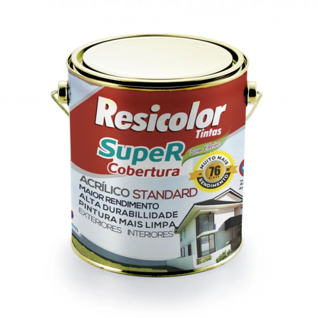 Tinta Esmalte Extra Rápido Cores Brilhante 3,6L Resicolor