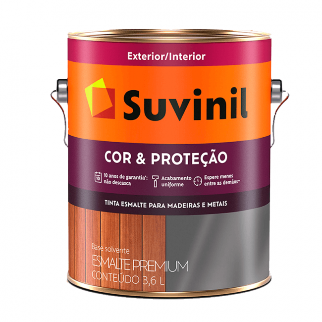 Tinta Esmalte Brilhante Premium Cor e Proteção Branco 3,6L Suvinil