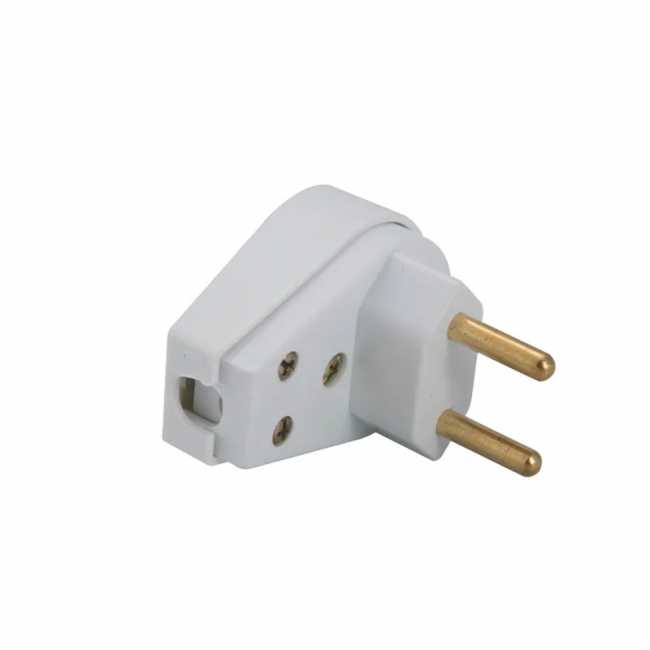 Plugue Angular 2P 20A Branco Tramontina