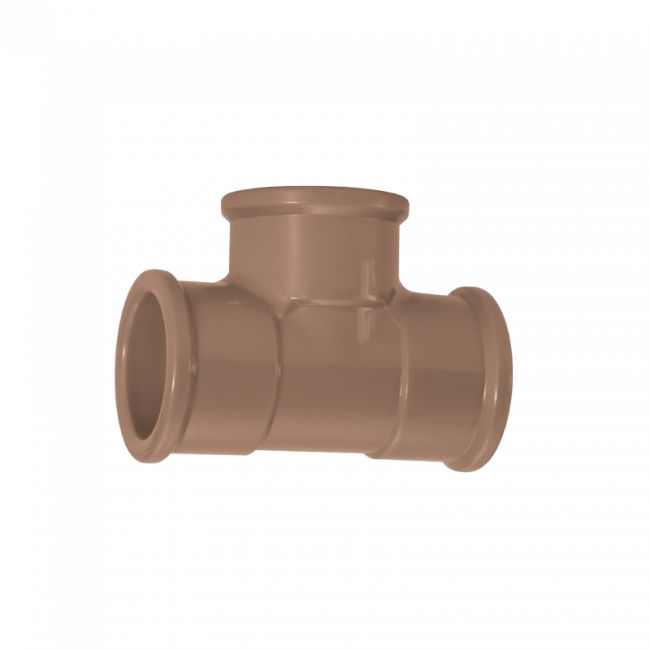 Tê Marrom 40mm Soldável Amanco 11837