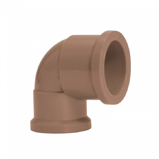 Joelho 90° 25x20mm de Redução Marrom Soldável Amanco 11663