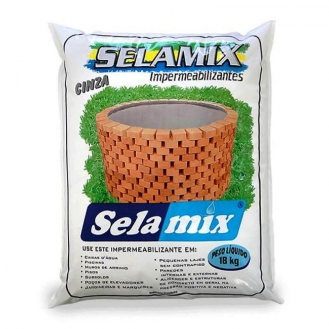 Impermeabilizante Cinza 18kg Selamix