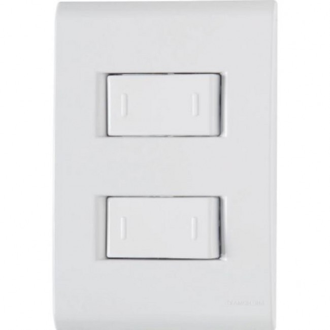 Interruptor Liz 2tc Paralela 10A 4x2 Tramontina
