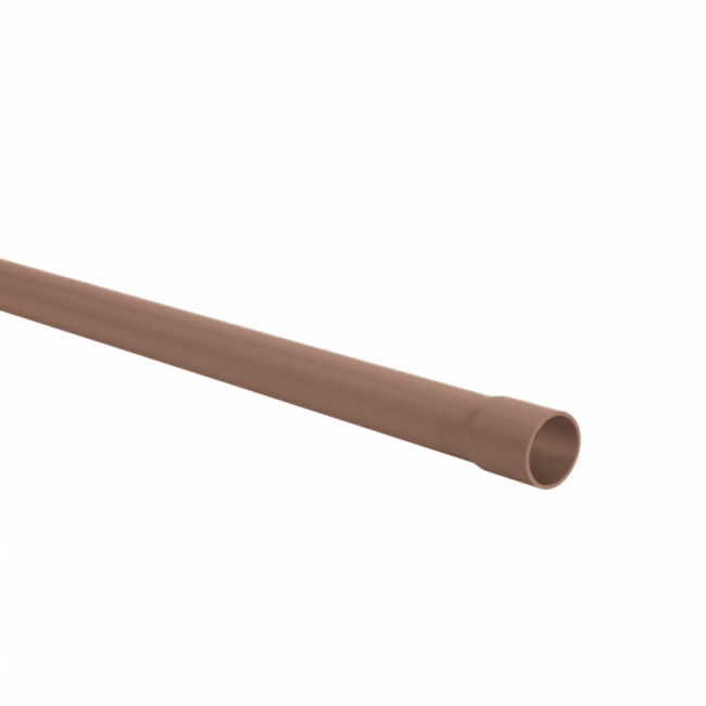 Tubo Marrom 110mm Soldável 6 Metros/Metro Amanco 10005