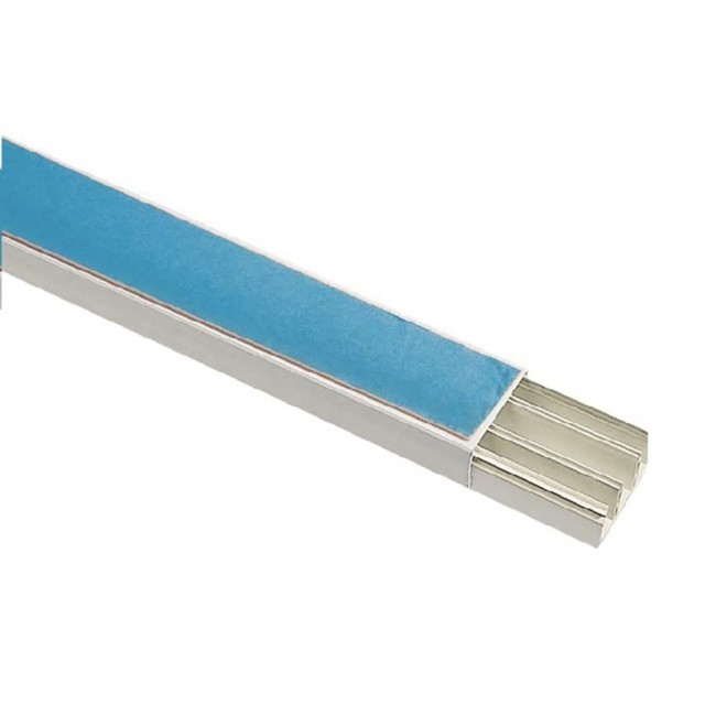 Canaleta 40x20 Tramontina com Divisória e Fita Dupla Face  2 metros