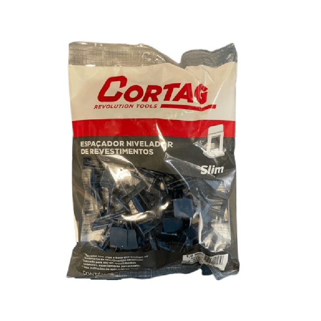 ﻿﻿Espaçador Nivelador 1,0mm Slim Cortag 100 Peças