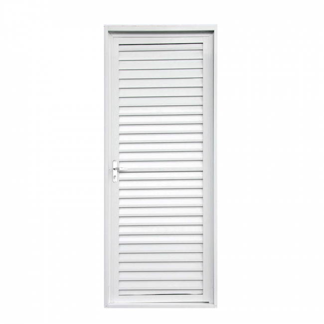 Porta de Alumínio Cega 84x215cm Branca