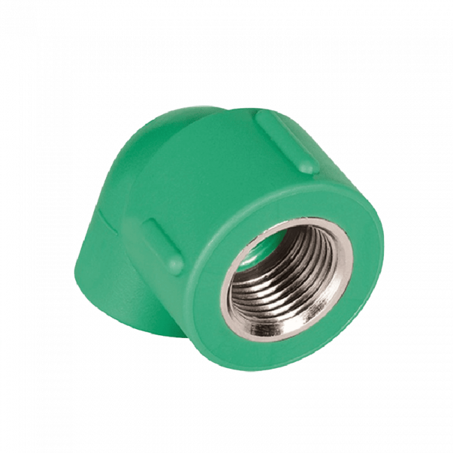 Joelho 90° 25mmx3/4'' de Transição Fêmea PPR Verde Amanco 14234