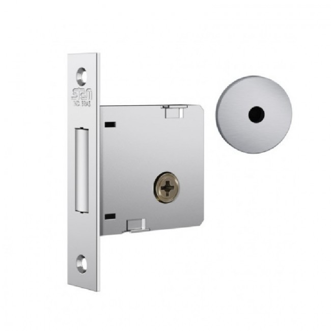 Fechadura 1004 Roseta Redonda Tetra Externa Inox Escovado Stam