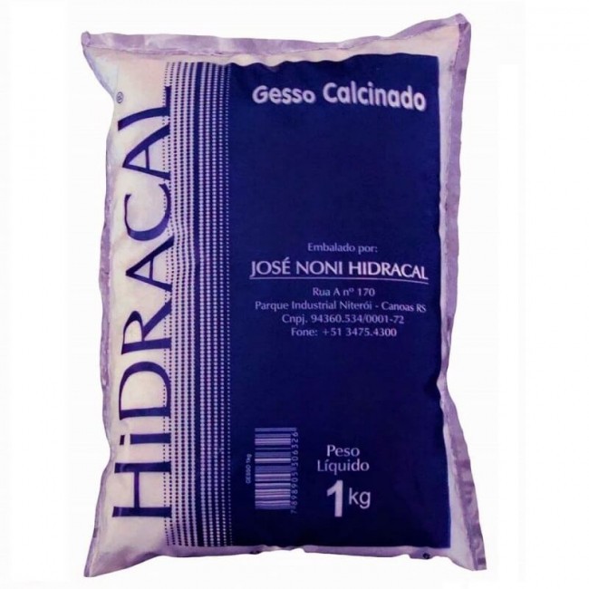 Gesso Calcinado 1kg Hidracal