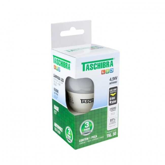Lâmpada Led Taschibra TKL 30 4,9W Luz Fria 6500K