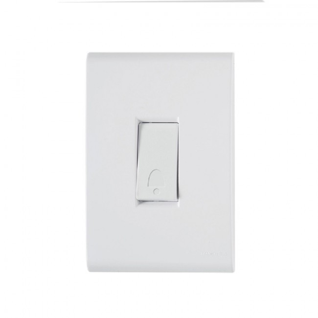 Pulsador Campainha 4x2 Tramontina Liz 10A 250V Branco