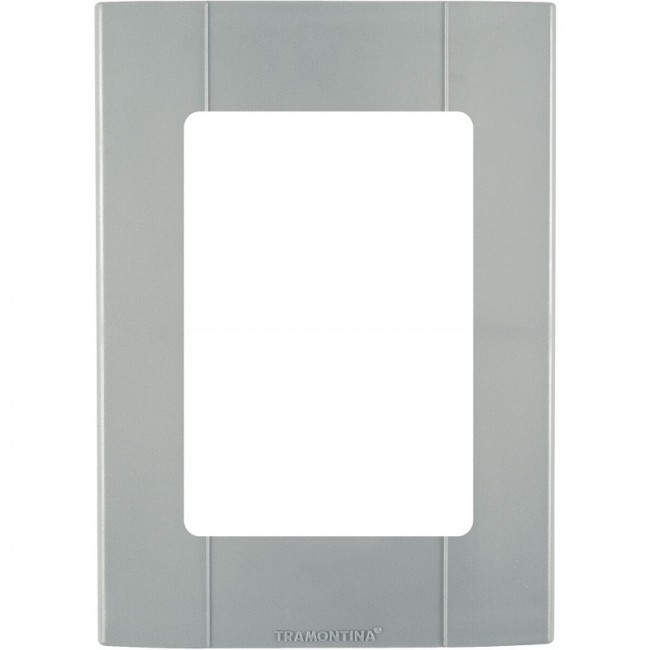 Placa 3 Postos Condulete Cinza Tramontina