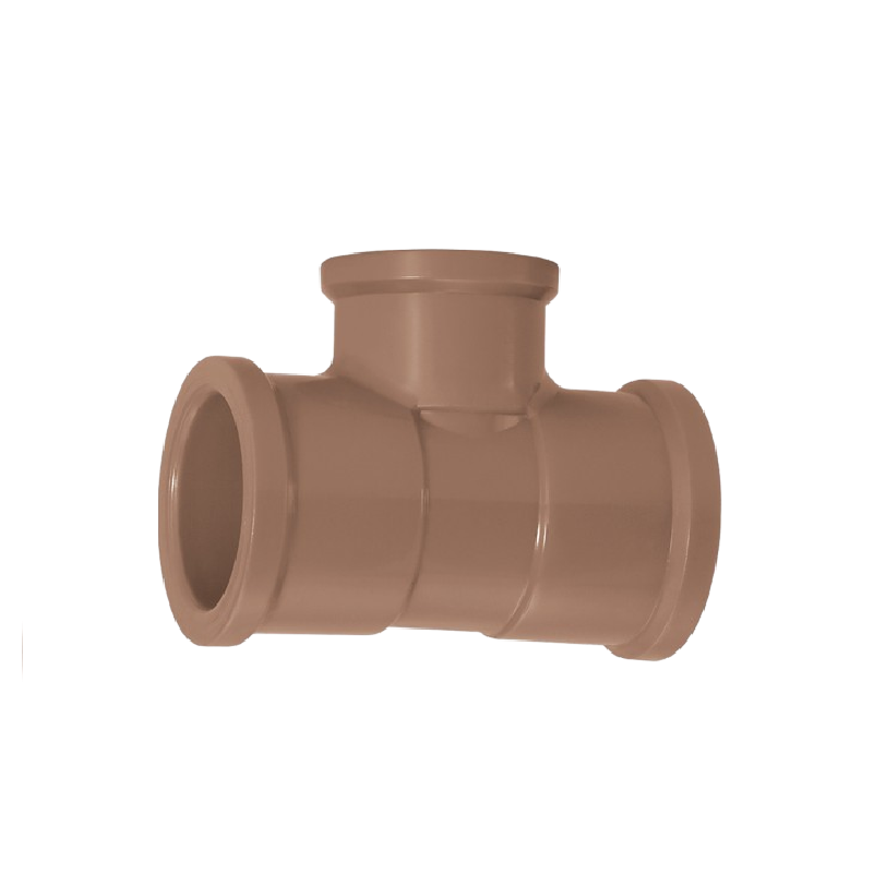 Tê de Redução 50x32mm Marrom Soldável Amanco 11826