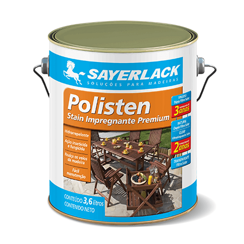 Stain Polisten Impregnante Premium Cores 3,6L Sayerlack