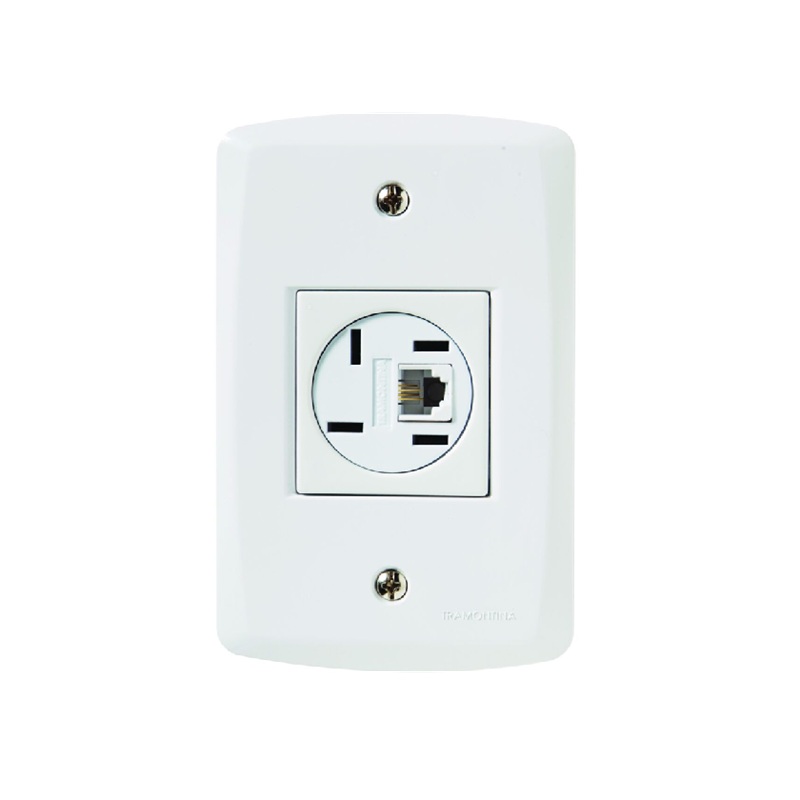 Tomada Telefone 4P RJ11 4x2 Tramontina Lux²