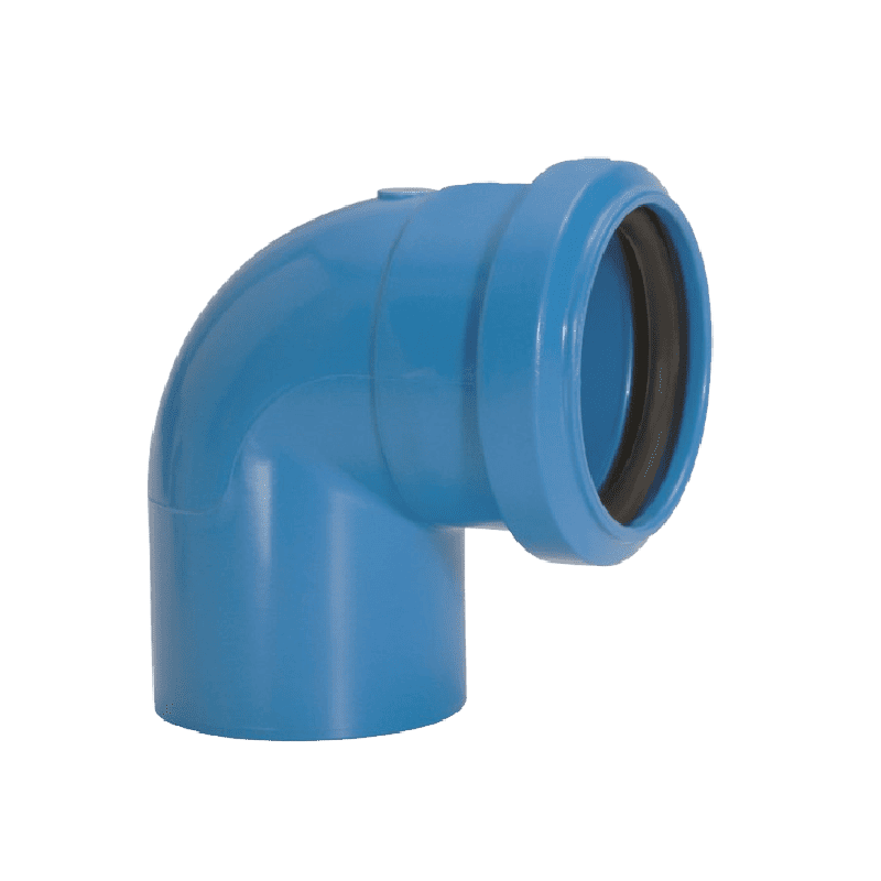 Joelho 90° Azul com Anel Esgoto Série Normal Amanco 11650