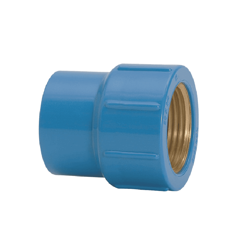 Luva Azul 25mmx3/4'' Soldável com Bucha em Latão Amanco 11752
