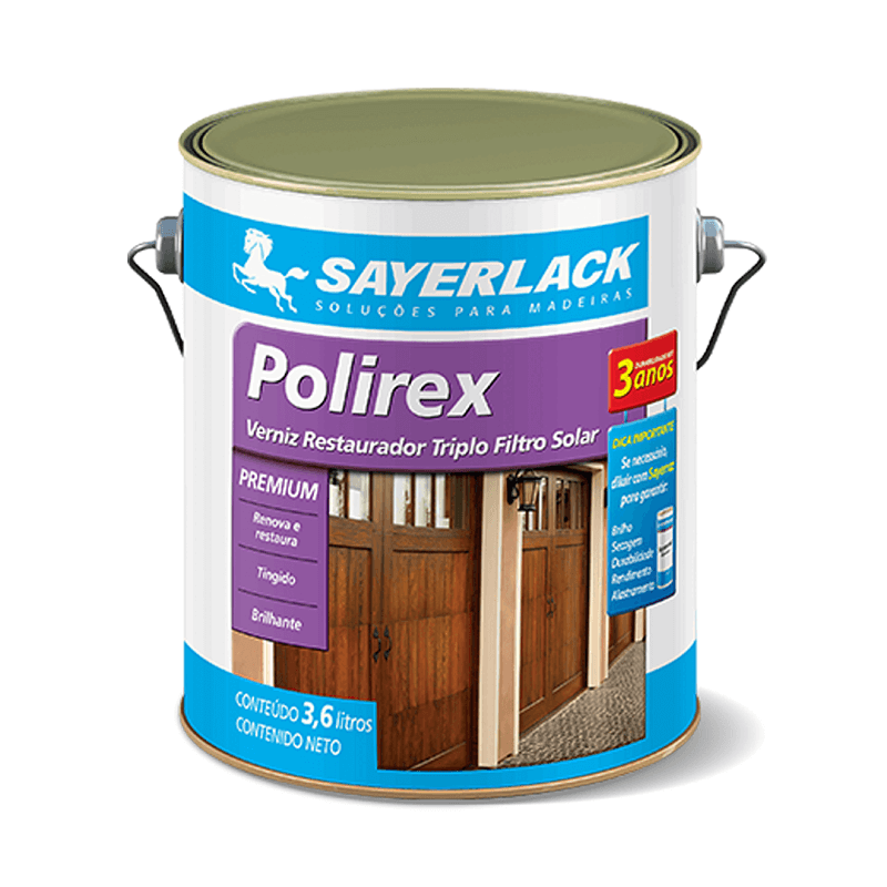 ﻿﻿Verniz Polirex 3,6L Mogno Sayerlack