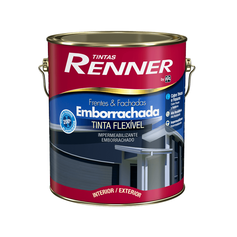 Tinta Impermeabilizante Frentes e Fachadas Emborrachada Fsc Branco 3,6L - Renner