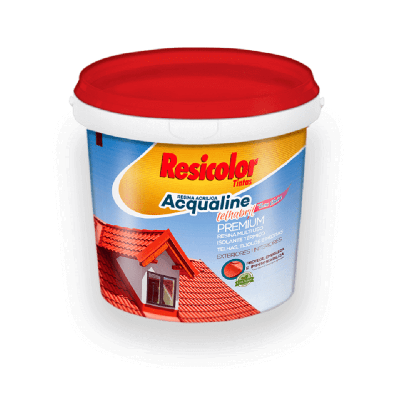 Resina Acrílica Telhabril Acqualine 3,6L Resicolor