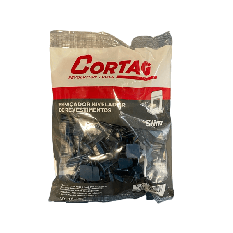 Espaçador Nivelador 1,0mm Slim Cortag 100 Peças