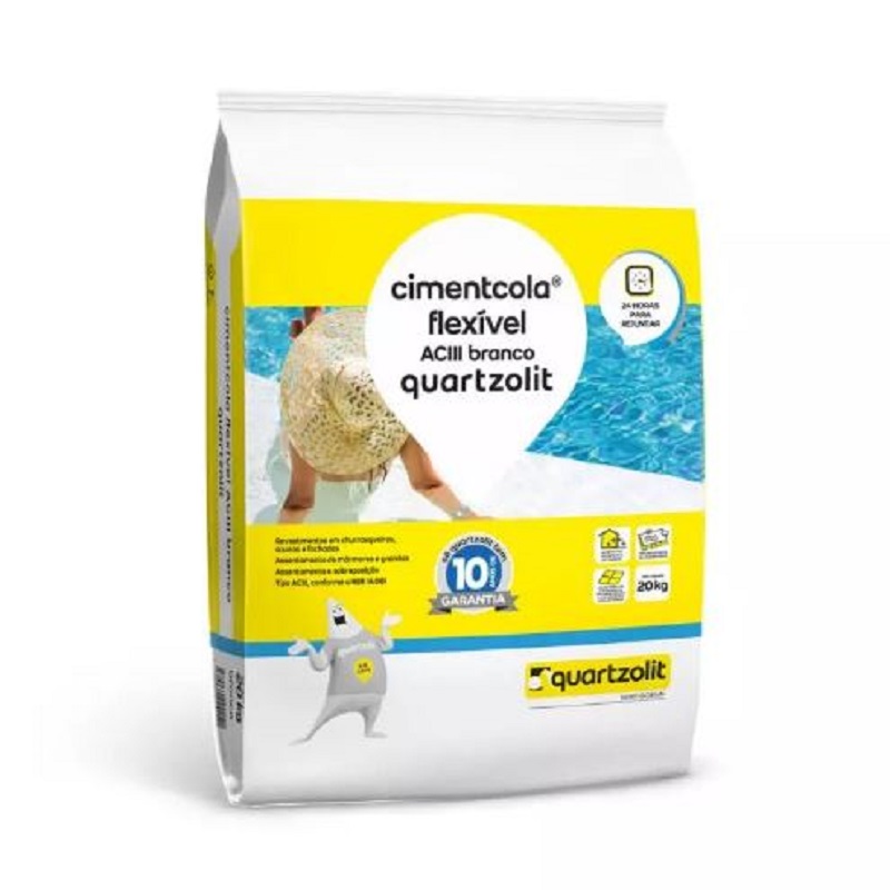 ﻿Argamassa ACIII Quartzolit 20kg Branco